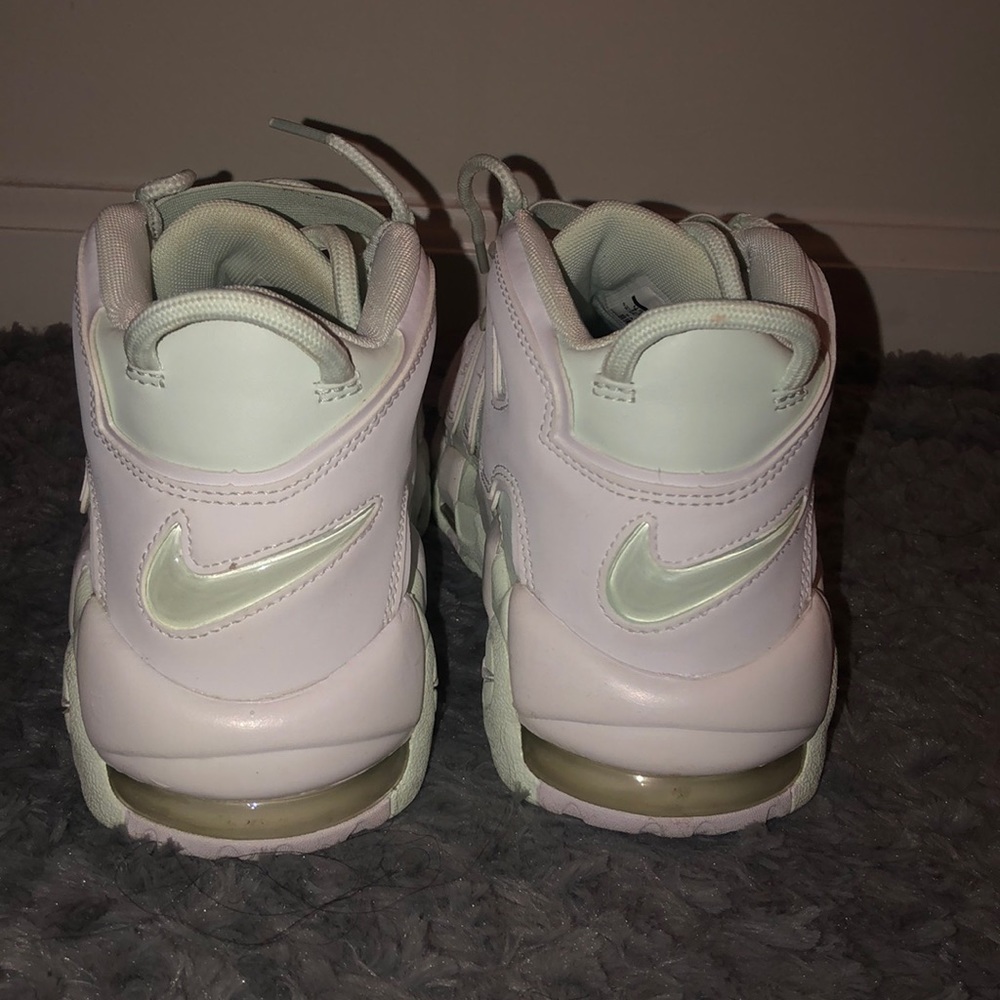 Mint green Nike air Uptempo sneakers